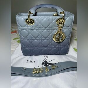 Lady Dior Blue/Grey Ombré